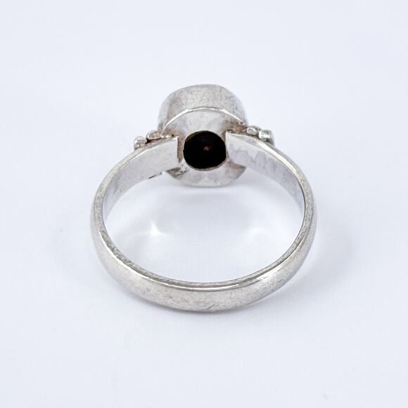 Vintage Sterling Silver 925 Yin Yang Ring Size 6 - Picture 5 of 10